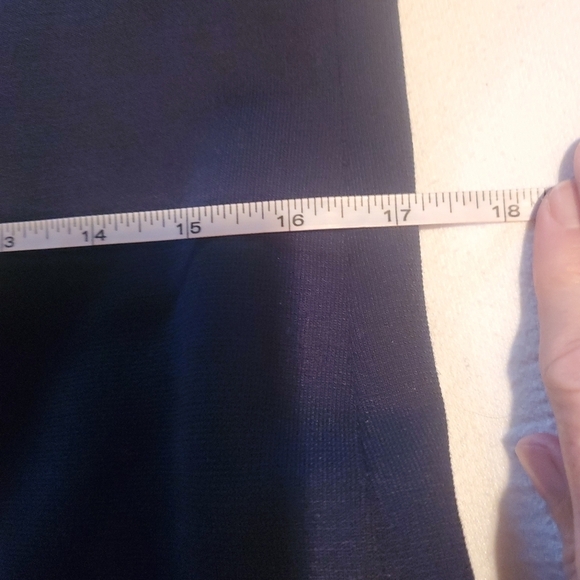 Vintage by gare' Navy Blue Lined Fur lined Wrap Sz. S Coat Jacket - Picture 11 of 12